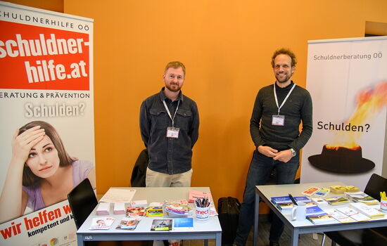 Messestand von Schuldnerberatung